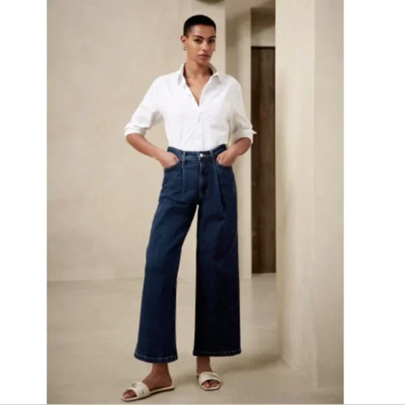 Banana Republic Jeans Banana Republic High Rise Wide Leg